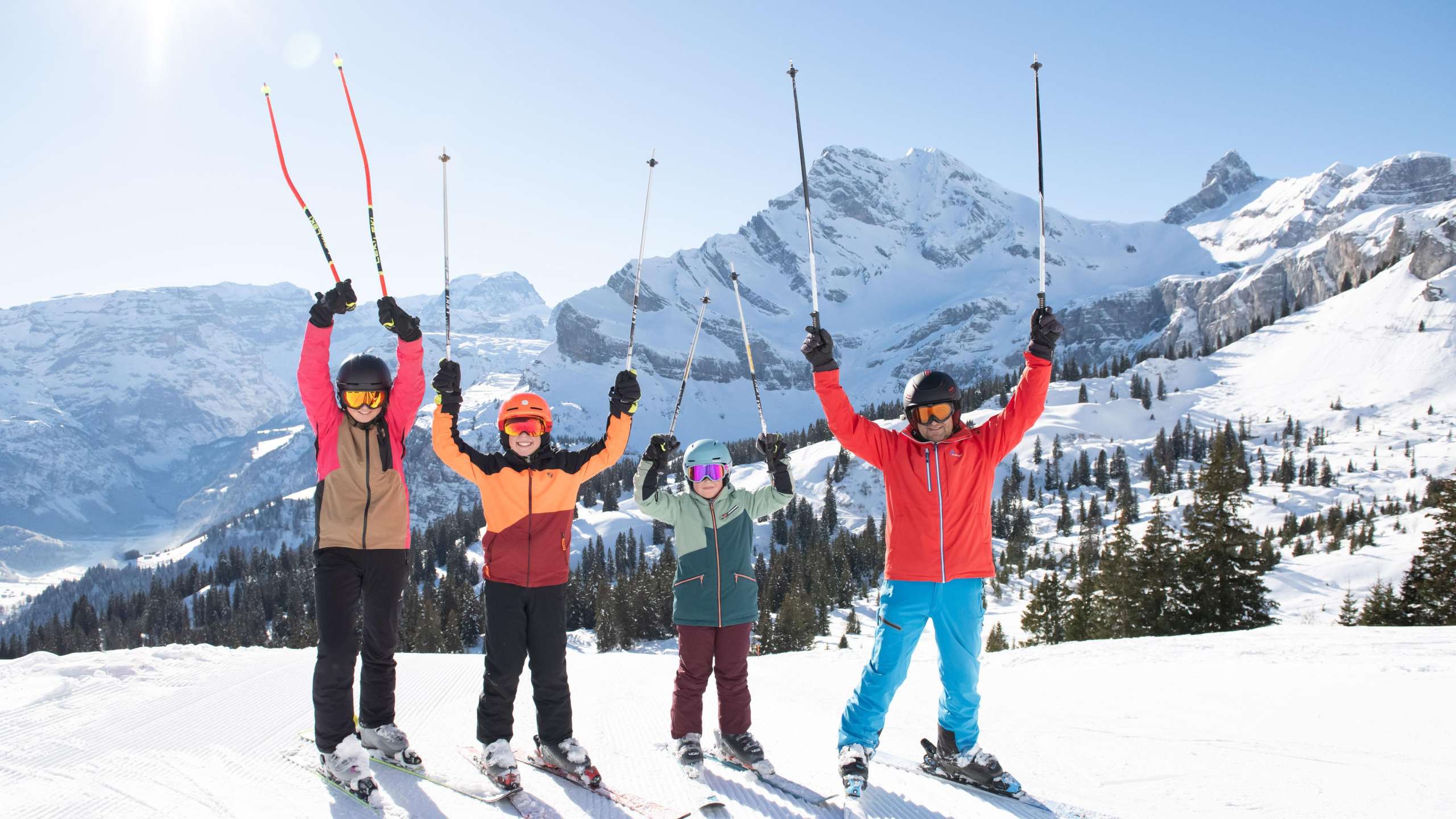 Familientageskarte Braunwald Winter