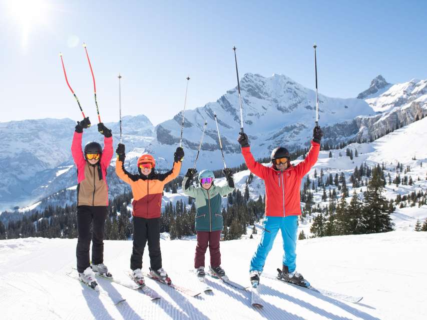 Familientageskarte Braunwald Winter