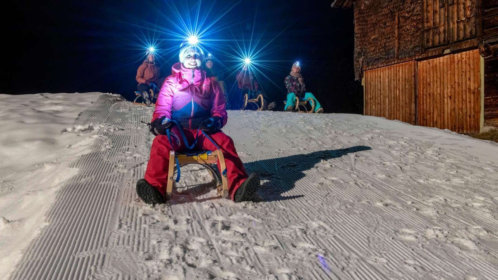 Abendschlitteln & Fondueplausch oder Racletteschnitte in Braunwald