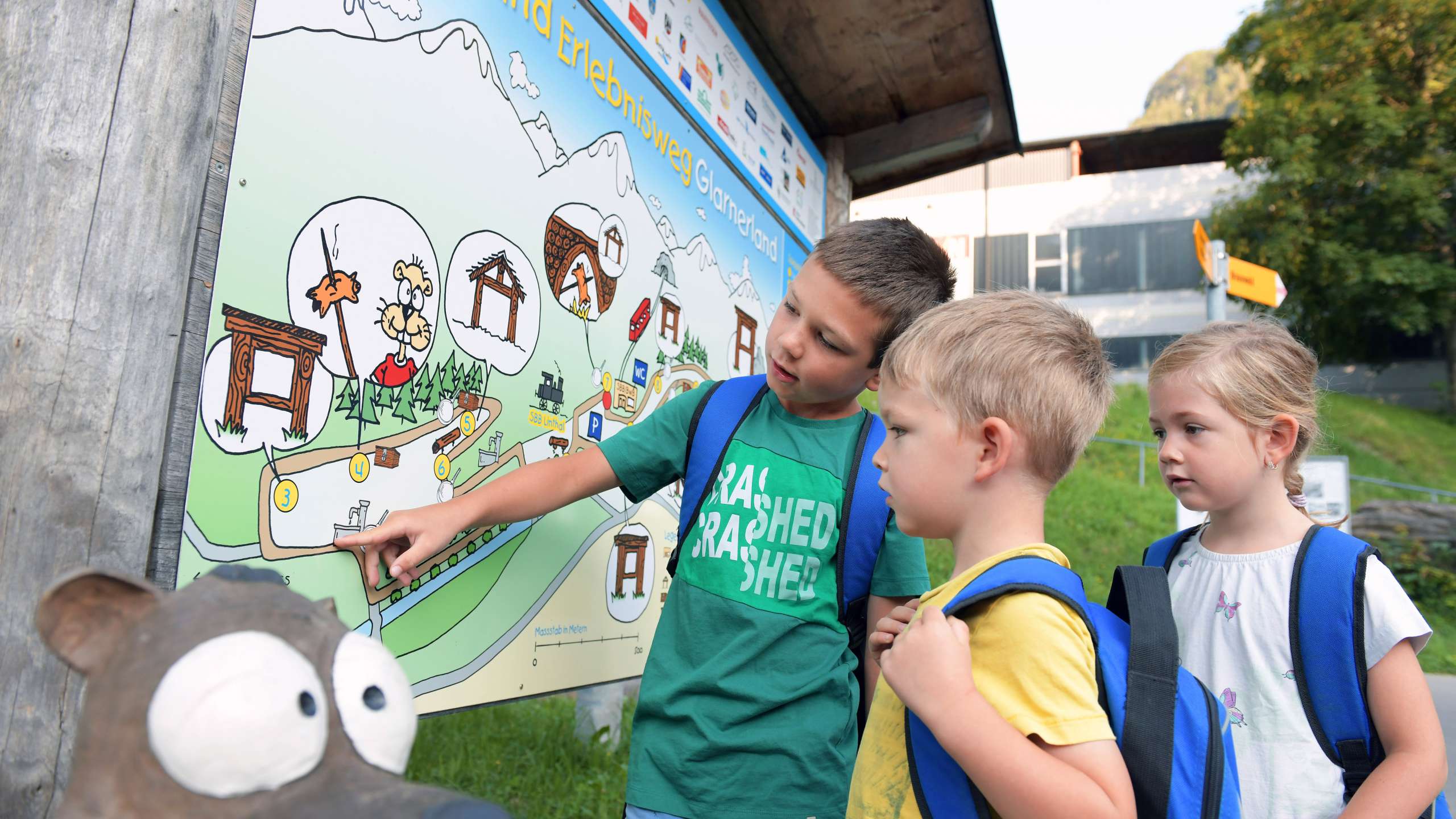 Spieleweg-Route und Spielstationen