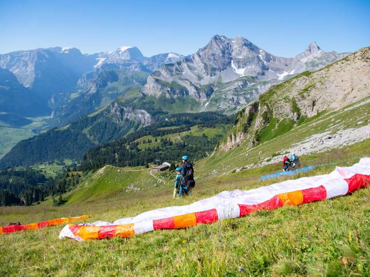 Gleitschirm-Startplatz Gumengrat (nur Sommer)