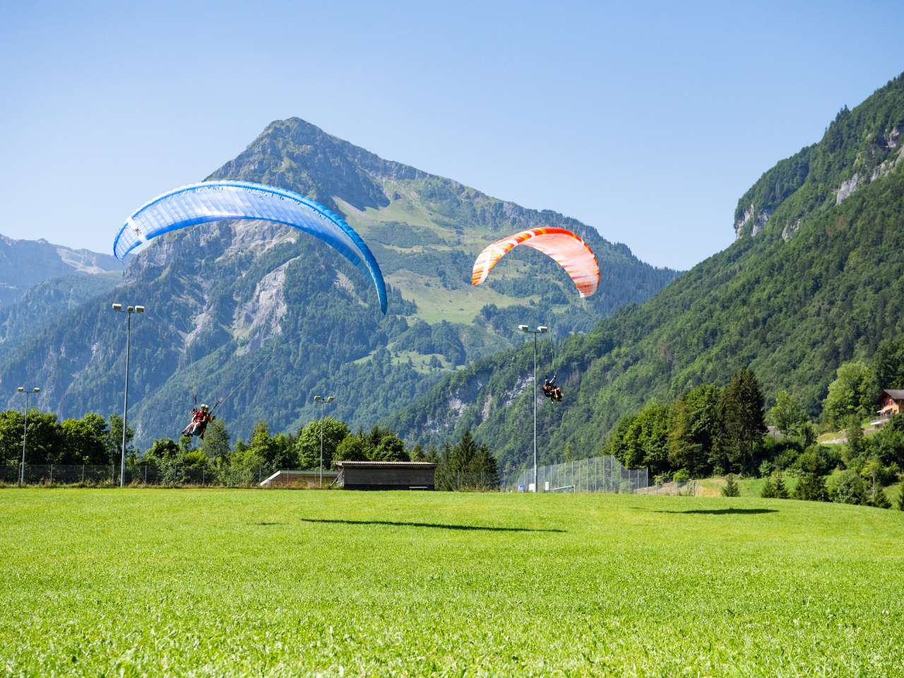 Gleitschirm-Landeplatz