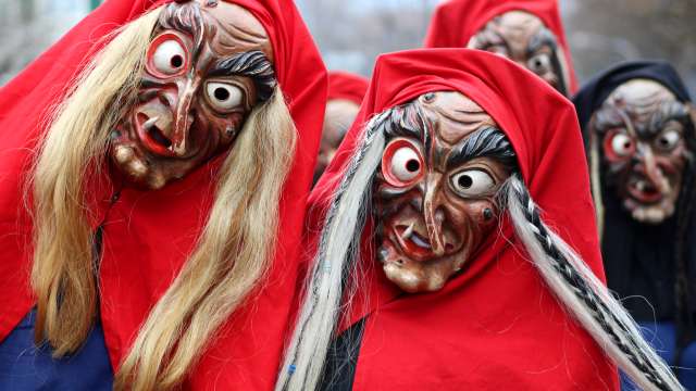 Fasnacht auf der Skipiste in Braunwald, 7. Februar 2026